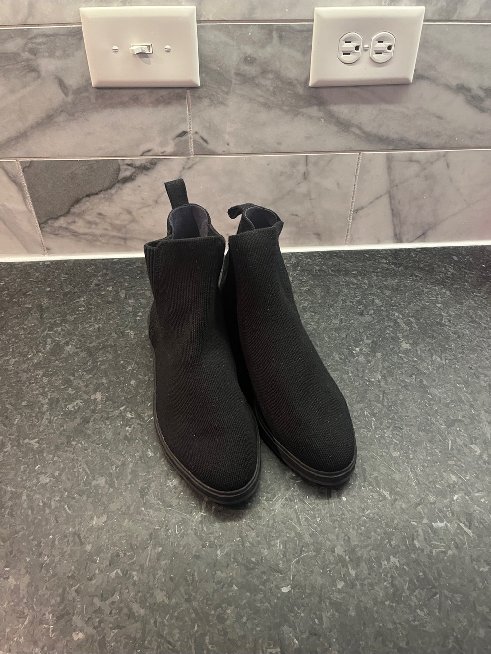 Black Slip-On ROTHY’S Knit Boots